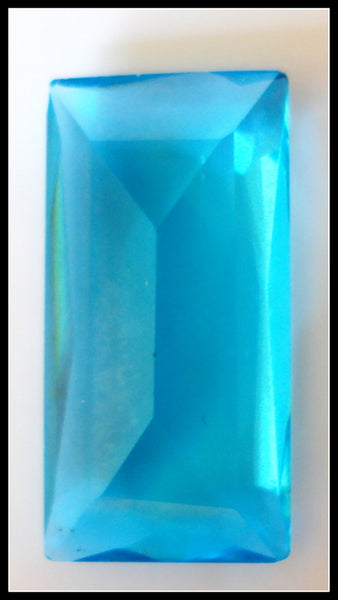 18x9mm (4500) Unfoiled Old Aqua Baguette