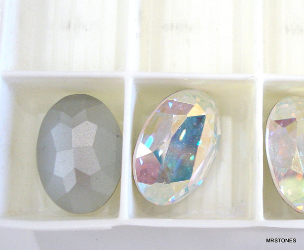18x13mm (4140) Crystal AB Oval