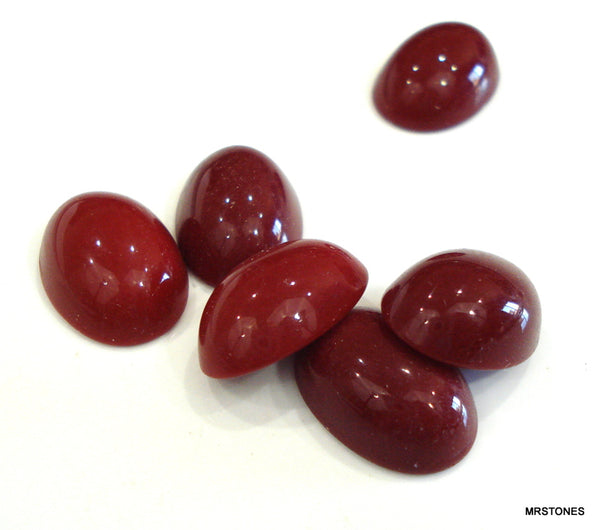 18x13mm (2195) Blood Red Oval Cabochon