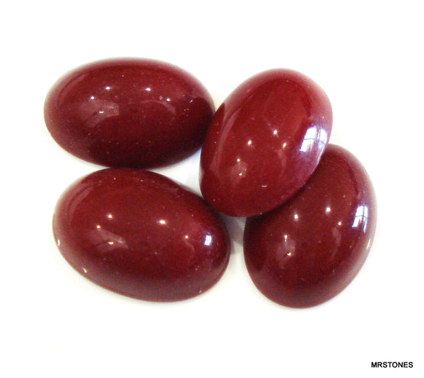 18x13mm (2195) Blood Red Oval Cabochon