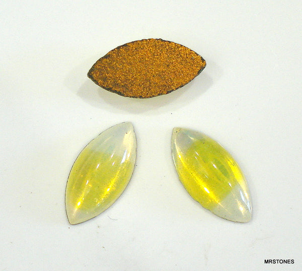 15x7mm (3175) Yellow Sabrina Marquise Navette Cabochon