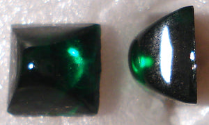 6mm (2062) Emerald High Dome Square Cabochons