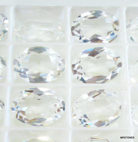 14x10mm (4120) Crystal Clear Oval Unfoiled