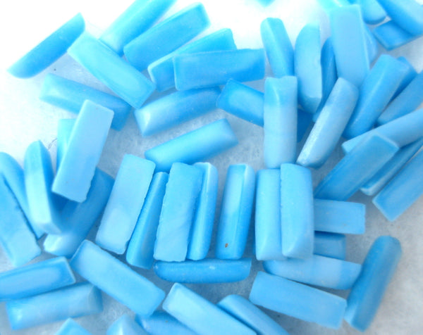 6x2mm (3932) Turquoise Flat Back Cabochon Baguette