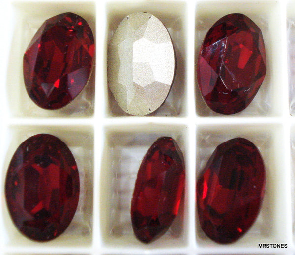 16x11mm (4120) Siam Red Oval Shape