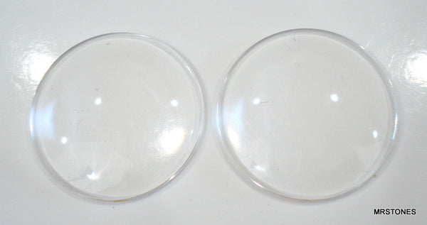 35mm Clear Acrylic Round Cabochon