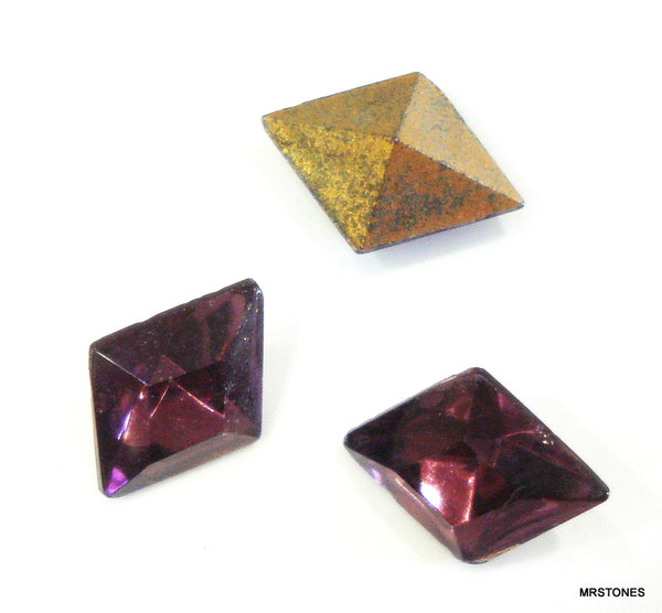 10x7mm (4710) Amethyst Czech Diamond Shape