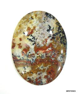 50x40mm Natural Dendritic Agate Oval Stone