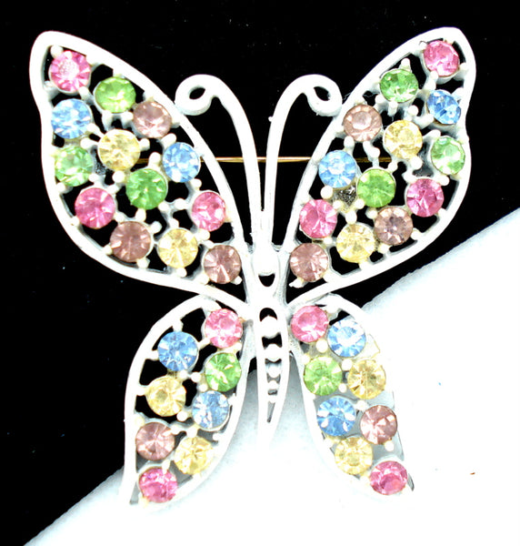 2" Butterfly Brooch Pastel