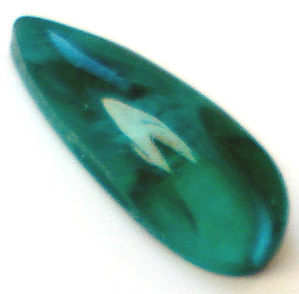 14x6mm (3332) Flawed Emerald Pear Shape Cabochon