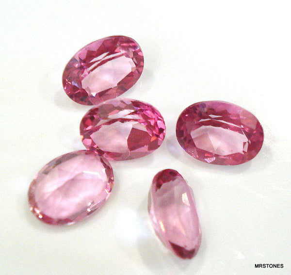 8x6mm (S19) Pink Zirconia Ovals
