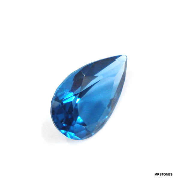 15x10mm (S12) Blue Zircon Cubic Zirconia Pear