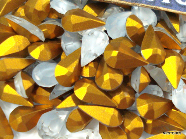 8x4.8mm (4300) Light Blue Givre' Pear Shape