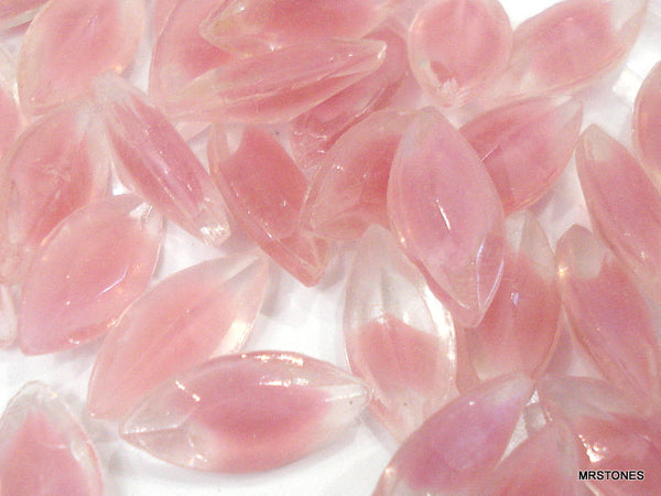15x7mm (4200/2) TTC Pink Givre Unfoiled Marquise Navette