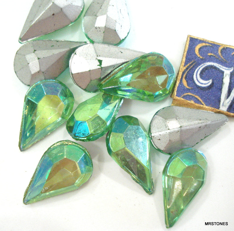 13x7.8mm (4300/2) TTC Peridot AB Pear Shape