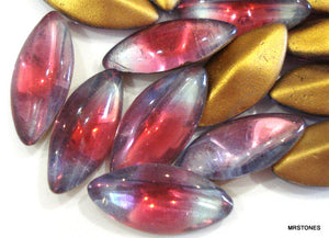 15x7mm (3146) Ruby Light Sapphire Bi-Color Marquise Buff Top Doublet