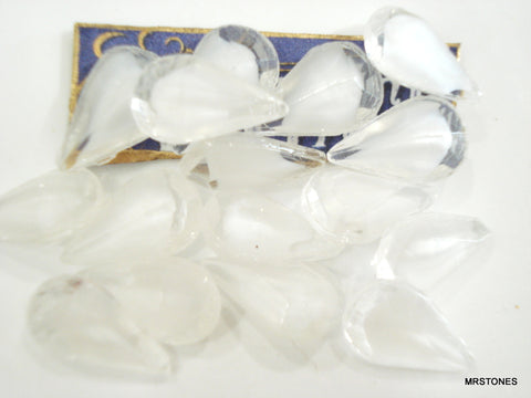 13x7.8mm (4300/2) TTC White Givre' Pear Shape