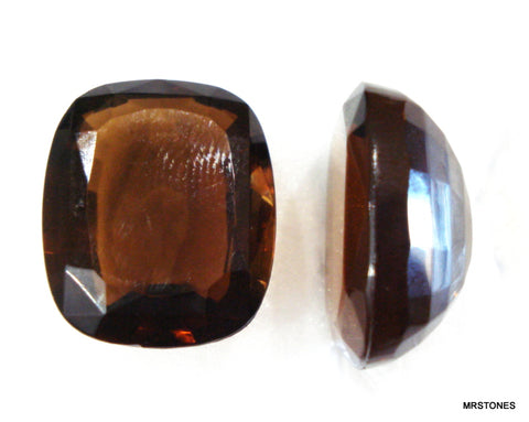 22x18mm (4570/2) Smoked Topaz Antique Cushion Unfoiled