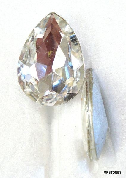18x13mm (4320) Crystal Shallow Cut Pear Pendaloque Shape