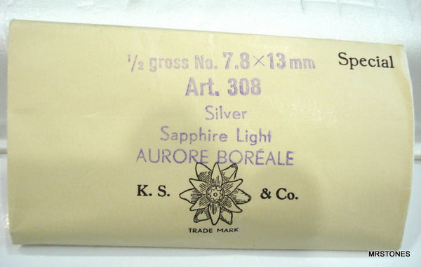 13x7.8mm (4300) Light Sapphire AB Pear Shape