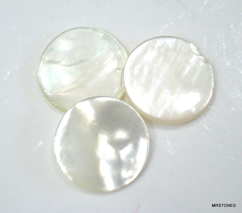 12mm Natural Mother of Pearl Round Disc