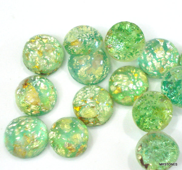 7mm (1684) Light Green Opal Round Cabochon