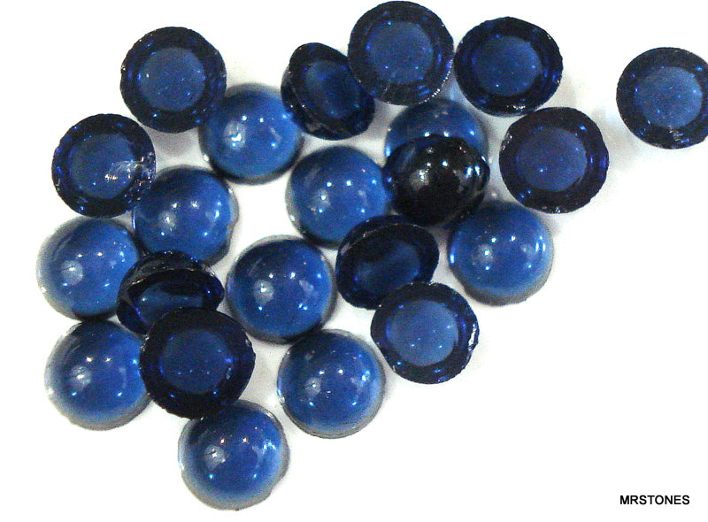 4mm (2194) Unfoiled Montana Sapphire Round Cabochon