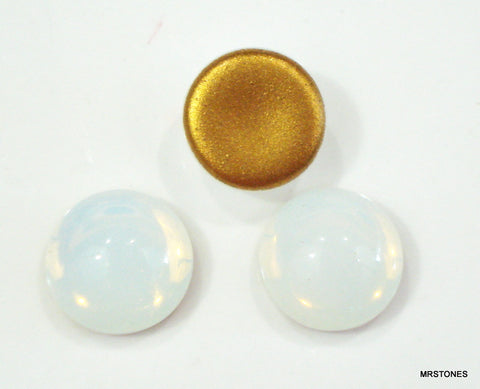 9mm (2194) Milky White Opal Round Cabochon