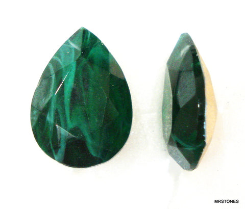 18x13mm (4320/2) Flawed Emerald Pear Pendaloque Shape