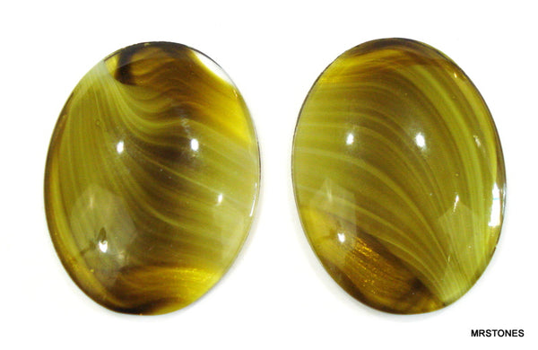 40x30mm (1685) Olivine Porphyr Specialty Oval Cabochon