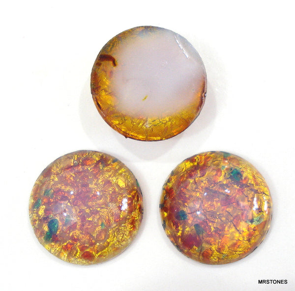 18mm (1684) Fire Opal Round Cabochon