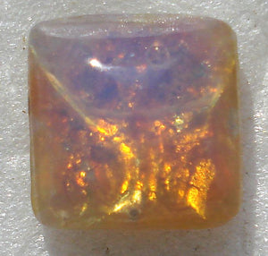 8mm (2043) Fire Opal Square Buff Top Doublet