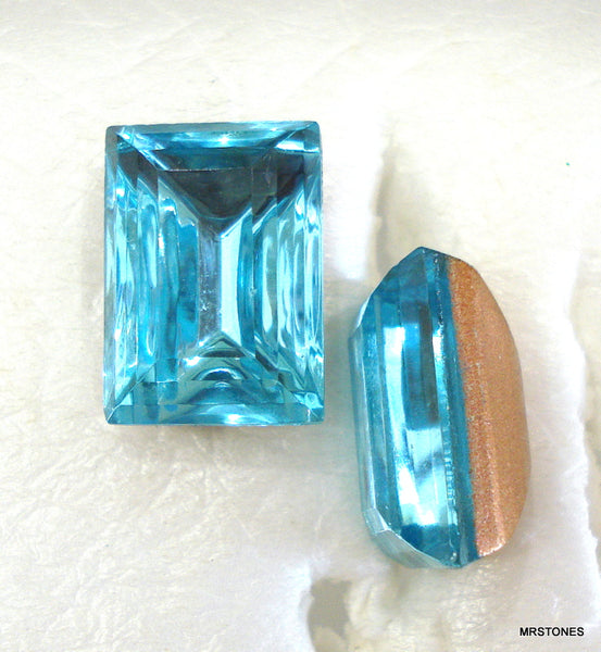 18x13mm (4510/2) Old Aqua Step Cut Cushion Shape