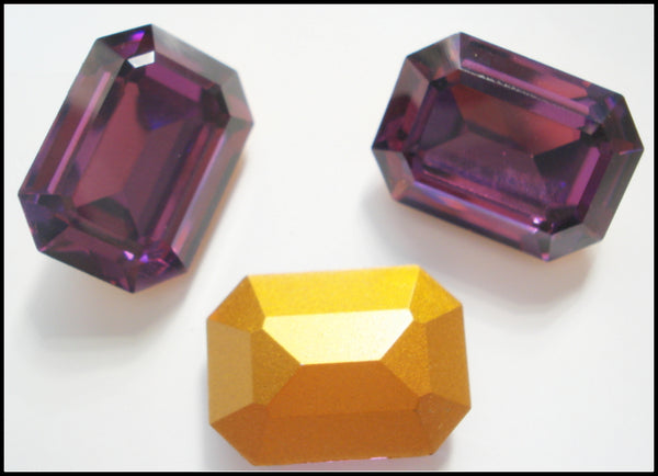 18x13mm (4610) Amethyst Step Cut Cushion Octagon