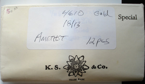 18x13mm (4610) Amethyst Step Cut Cushion Octagon