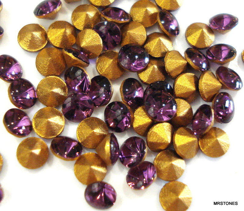 3mm (1109/3) (24pp) Amethyst Round Buff Top Doublet