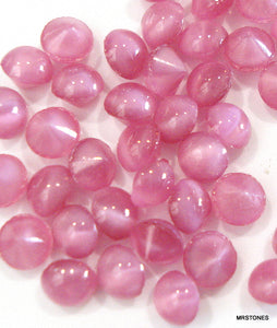 3.8mm (3189) (16ss) Pink Moonstone Round Buff Top Doublet