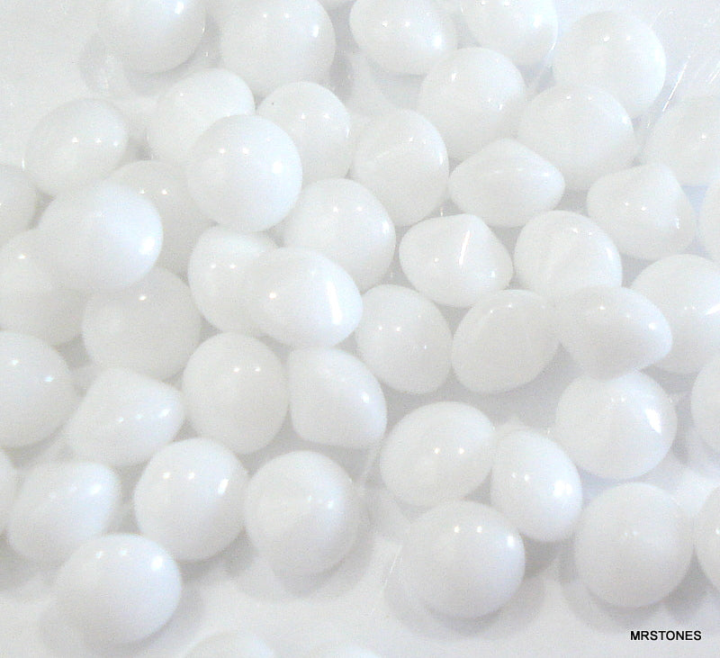4.5mm (3189) (19ss) Chalk White Round Buff Top Doublet