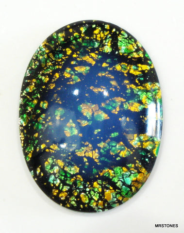40x30mm (1685) Green Opal Oval Cabochon #1