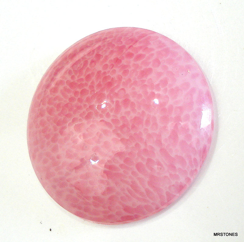 35mm (2194) Pink Matrix Round Cabochon
