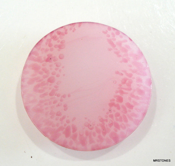 35mm (2194) Pink Matrix Round Cabochon