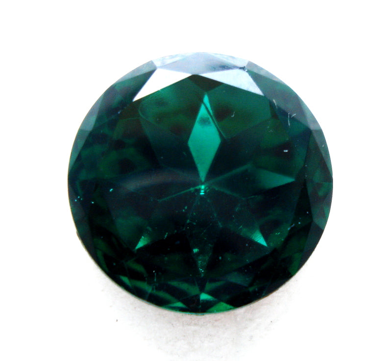 18mm (1201/1) (75ss) Emerald Dentelle Round Shallow Cut Wide Table