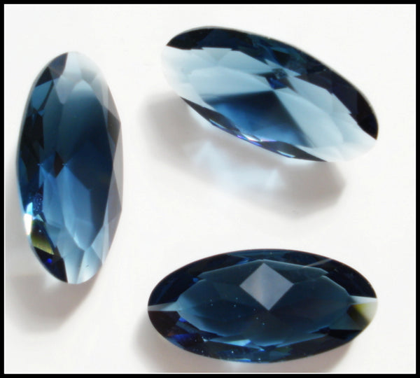 18x9mm (4123) Unfoiled Montana Sapphire Pointed Back Ovals