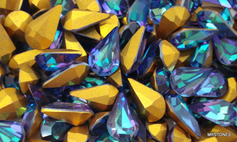 10x6mm (4300) Heliotrope Pear Shape