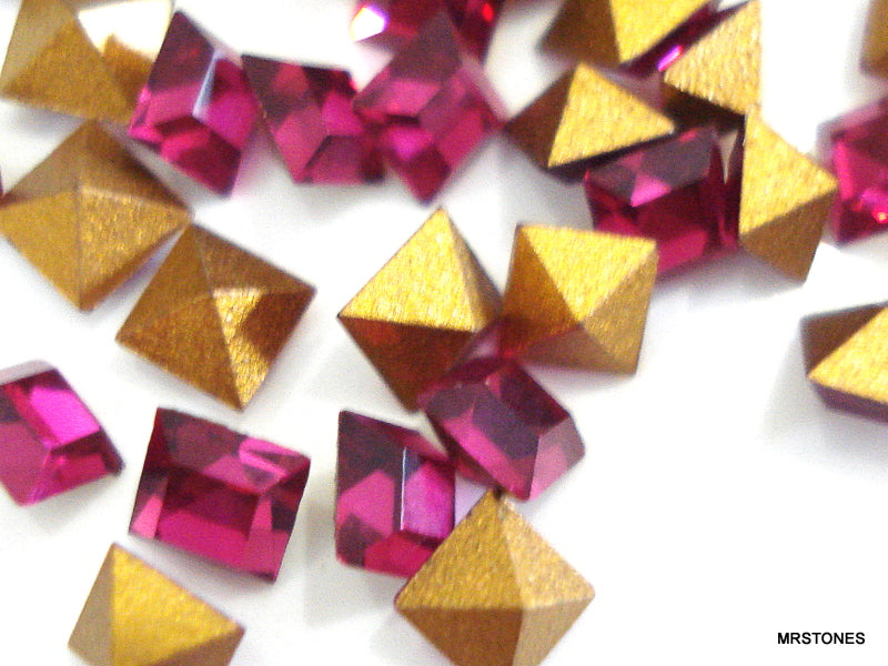 3mm (4400) Fuchsia Square Shape – MrStones