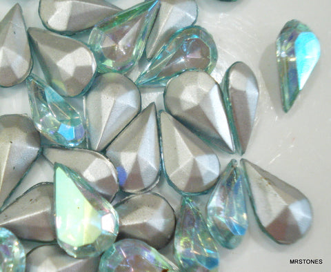 10x6mm (4300/2) TTC Aqua AB Pear Shape