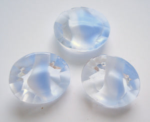 12x10mm (4100) Light Blue Givre Unfoiled Oval
