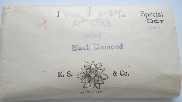 8x6mm (4600) Black Diamond Swarovski Cushion Octagon 1 Gross Pkg (144)