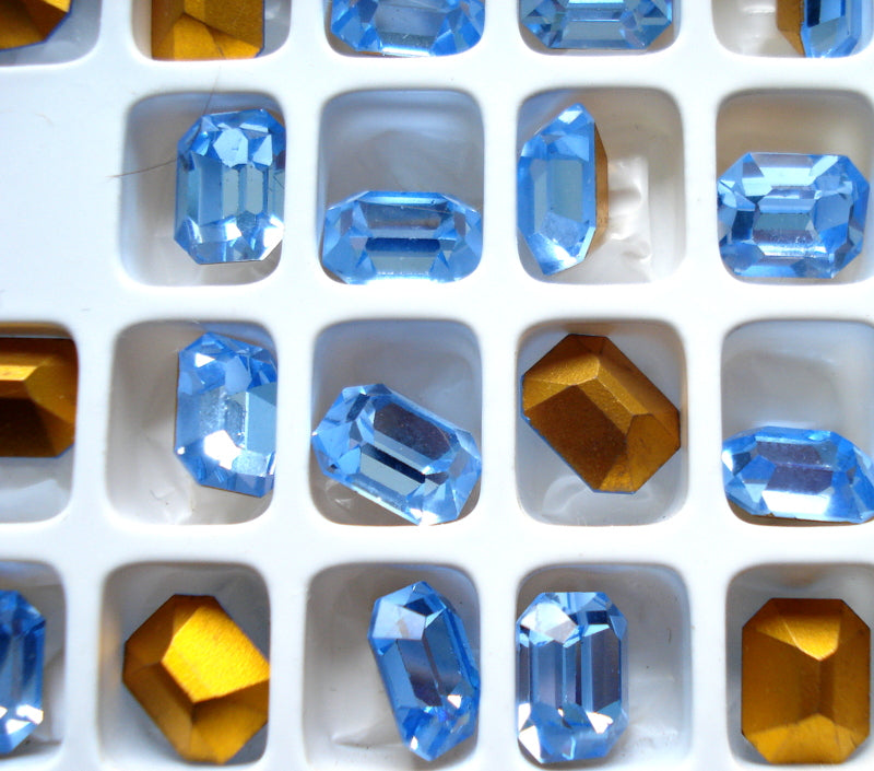 10x8mm (4600) Light Sapphire Cushion Octagon