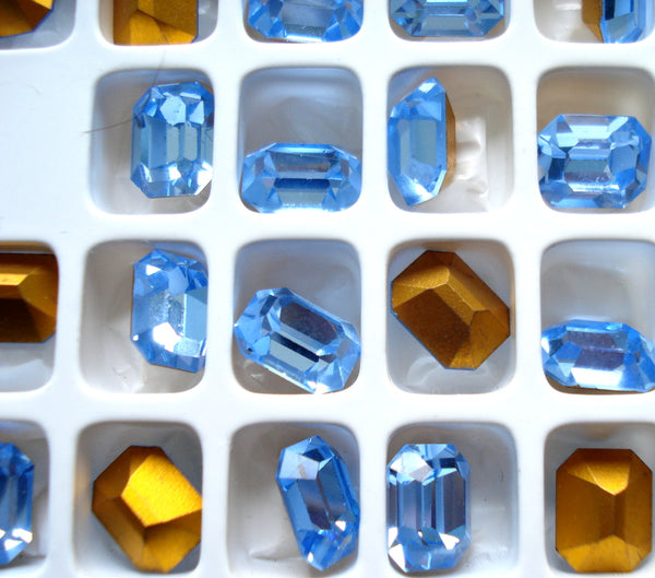 10x8mm (4600) Light Sapphire Cushion Octagon